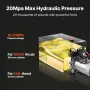 20 L Hydraulic Power Unit, Double Acting Dump Trailer Pump, 22 MPa Max Relief Pressure & 3.4 L/min Flow Rate, DC 12V Hydraulic P