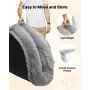 Human Dog Bed, 68.50 x 46.46 x 9.45 inch Orthopedic Memory Foam Human Sized Dog Bed, Humans Pet Beds with Side Pocket, Handle & 