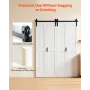 Bifold Stalddør, 1829 x 2134 mm, MDF Bi-Fold Skydeskabsdøre