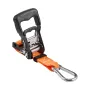 VEVOR Ratchet Straps, 38.1 mm x 1.8 m, Heavy Duty Tie Down Straps with Carabiners, 1100 kg Break Strength, Carry Bag, Tie Down R