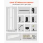Bifold Stalddør, 609 x 2134 mm, MDF Bi-Fold Skydeskabsdøre