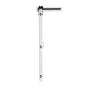 Bifold Barn Door, 609 x 2134 mm, MDF Bi-Fold Sliding Closet Doors, Hardware Kit Included, H-Frame Space-Saving Design, Need to A