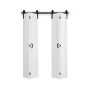 Bifold Barn Door, 1219 x 2134 mm, MDF Bi-Fold Sliding Closet Doors, Hardware Kit Included, H-Frame Space-Saving Design, Pre-Asse