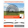 VEVOR Baseball Batting Cage, 10058 x 3660 x 3000mm Freestanding Portable Batting Cage, Hitting Cages with 4-Ply Knotless Polyest