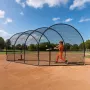 Baseball Batting Cage, 10058 x 3660 x 3000mm Freestanding Portable Batting Cage, Hitting Cages with 4-Ply Knotless Polyester & P