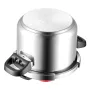 Pressure Cooker, 6L Pressure Cooker Stainless Steel, Pressures Canner with Steaming Rack, Tempered Glass Lid, Three Pressures Se