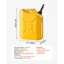 Metal Fuel Container, 20 L, Fuel Jerry Can with Spout and Comfort Handle, 6 L/min Max Flow Rate, Leakproof & Corrosion-resistant