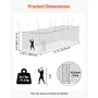 VEVOR Baseball Batting Cage, 12700 x 3900 x 3080mm Freestanding Portable Batting Cage, Hitting Cages with 30-Ply Knotted HDPE & 