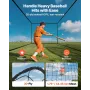 Baseball Batting Cage, 12700 x 3900 x 3080mm Freestanding Portable Batting Cage, Hitting Cages with 30-Ply Knotted HDPE & Carabi