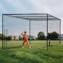 VEVOR Baseball Batting Cage, 12700 x 3900 x 3080mm Freestanding Portable Batting Cage, Hitting Cages with 30-Ply Knotted HDPE & 
