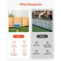 Wood Privacy Fence, 38" W x 42" L, 2 Panel Solid Air Conditioner Fence Screen, Pool Equipment Enclosure with Metal Stakes, Easy 
