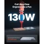 130W CO2 Laser Engraver, 1400 x 900 mm, CO2 Laser Engraver Cutter Machine with Water Chiller, 2 Way Pass Air Assist, 1200 mm/s S