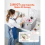 Commercial Hard Ice Cream Machine, 500W 5L per Hour, Gelato Hard Serve Ice Cream Maker with 2.8L 304 Stainless Steel Cylinder, A