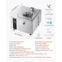 Commercial Hard Ice Cream Machine, 500W 5L per Hour, Gelato Hard Serve Ice Cream Maker with 2.8L 304 Stainless Steel Cylinder, A