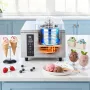 Commercial Hard Ice Cream Machine, 500W 5L per Hour, Gelato Hard Serve Ice Cream Maker with 2.8L 304 Stainless Steel Cylinder, A