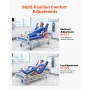 VEVOR Premium 2 Function Full Electric Hospital Bed, Electric Medical Bed with Backrest & Legrest Adjustment, 127mm Locking Cast