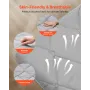 Japanese Tatami Mat, Full Size Foldable Japanese Tatami Mattress, Futon Mattress with Storage Bag & Fastener, 9-Layer Floor Mat 