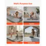 Japanese Tatami Mat, Full Size Foldable Japanese Tatami Mattress, Futon Mattress with Storage Bag & Fastener, 9-Layer Floor Mat 