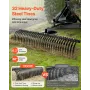 Tow Behind Dethatcher, 1525mm Tow Dethatcher with 32 Steel Tines, 3-Point Lawn Dethatcher Rake with Attachments for Tractor, Lan