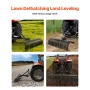 Tow Behind Dethatcher, 1525mm Tow Dethatcher with 32 Steel Tines, 3-Point Lawn Dethatcher Rake with Attachments for Tractor, Lan