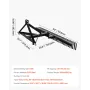 Tow Behind Dethatcher, 1525mm Tow Dethatcher with 32 Steel Tines, 3-Point Lawn Dethatcher Rake with Attachments for Tractor, Lan