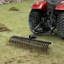 Tow Behind Dethatcher, 1525mm Tow Dethatcher with 32 Steel Tines, 3-Point Lawn Dethatcher Rake with Attachments for Tractor, Lan