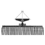 Tow Behind Dethatcher, 1525mm Tow Dethatcher with 32 Steel Tines, 3-Point Lawn Dethatcher Rake with Attachments for Tractor, Lan