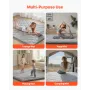 Japanese Tatami Mat, Queen Size Foldable Japanese Tatami Mattress, Futon Mattress with Storage Bag & Fastener, 9-Layer Floor Mat