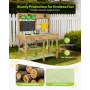 Mud Kitchen, Outdoor Mud Kitchen for Kids, Wood Outdoor Play Kitchens with Stoves, Tank, Sink, Planting Shovels, Spatulas, Box, 