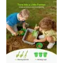 VEVOR Mud Kitchen, Outdoor Mud Kitchen for Kids, Wood Outdoor Play Kitchens with Stoves, Tank, Sink, Planting Shovels, Spatulas,