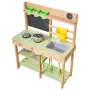 VEVOR Mud Kitchen, Outdoor Mud Kitchen for Kids, Wood Outdoor Play Kitchens with Stoves, Tank, Sink, Planting Shovels, Spatulas,