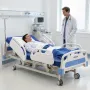 Premium 5 Function Full Electric Hospital Bed, Electric Medical Bed with Trendelenburg & Reverse Trendelenburg, 127mm Locking Ca
