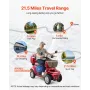 Heavy Duty 4-hjulede mobilitetsscootere til seniorer og voksne