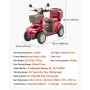 Heavy Duty 4-hjulede mobilitetsscootere til seniorer og voksne