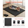 Japanese Tatami Mat, Queen Size Foldable Japanese Tatami Mattress, Futon Mattress with Storage Bag & Fastener, 9-Layer Floor Mat
