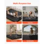Japanese Tatami Mat, Queen Size Foldable Japanese Tatami Mattress, Futon Mattress with Storage Bag & Fastener, 9-Layer Floor Mat