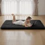 Japanese Tatami Mat, Queen Size Foldable Japanese Tatami Mattress, Futon Mattress with Storage Bag & Fastener, 9-Layer Floor Mat