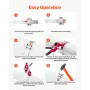 Steel Banding Strapping Kit, Heavy Duty Banding Sealer Tool with 122 m Binding Straps, 400 Metal Clasps, Manual Pallet Packaging
