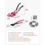 Steel Banding Strapping Kit, Heavy Duty Banding Sealer Tool with 122 m Binding Straps, 400 Metal Clasps, Manual Pallet Packaging