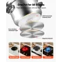 Pressure Cooker, 9L Pressure Cooker Stainless Steel, Pressures Canner with Steaming Rack, Tempered Glass Lid, Three Pressures Se