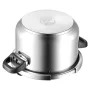 VEVOR Pressure Cooker, 9L Pressure Cooker Stainless Steel, Pressures Canner with Steaming Rack, Tempered Glass Lid, Three Pressu