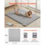 Japanese Tatami Mat, Queen Size Foldable Japanese Tatami Mattress, Futon Mattress with Storage Bag & Fastener, 9-Layer Floor Mat