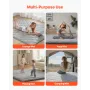 Japanese Tatami Mat, Queen Size Foldable Japanese Tatami Mattress, Futon Mattress with Storage Bag & Fastener, 9-Layer Floor Mat