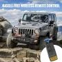 Electric Winch, 12V 4500 lb Load Capacity Steel Rope Winch, IP55 1/4” x 39ft ATV UTV Winch with Wireless Handheld Remote & 4-Way
