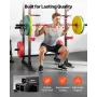 Power Cage Power Rack, Multifunctional Barbell Squat Rack with Adjustable Height, Home Gym Strength Training Workout Equipment w