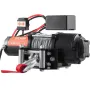 Electric Winch, 12V 4500 lb Load Capacity Steel Rope Winch, IP55 1/4” x 39ft ATV UTV Winch with Wireless Handheld Remote & 4-Way