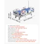 Premium 5 Function Full Electric Hospital Bed, Electric Medical Bed with Trendelenburg & Reverse Trendelenburg and Central Locki