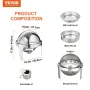 Rulle Top Chafing Dish Buffet Set, 6 Qt 2 Pack, rustfrit stål