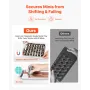 Miniatures Storage Case, Fits for 1:1750-1:2000 Scale Models, Wooden Miniatures Display Holder with 5 Tray & 13 Slots, Clear Vie