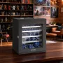 Miniatures Storage Case, Fits for 1:1750-1:2000 Scale Models, Wooden Miniatures Display Holder with 5 Tray & 13 Slots, Clear Vie